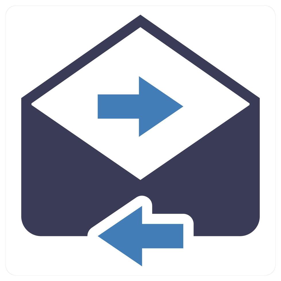Fast Message icon concept in blue color vector