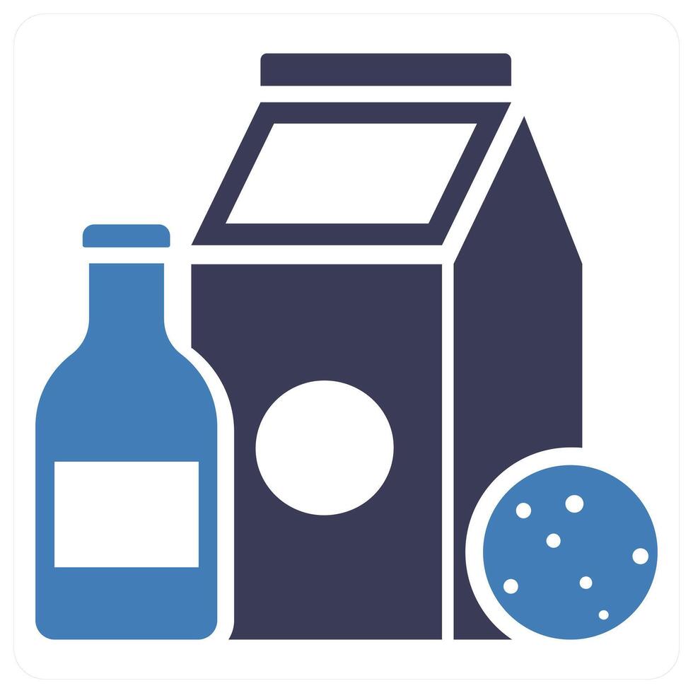 Food Products icon concept in blue color vector