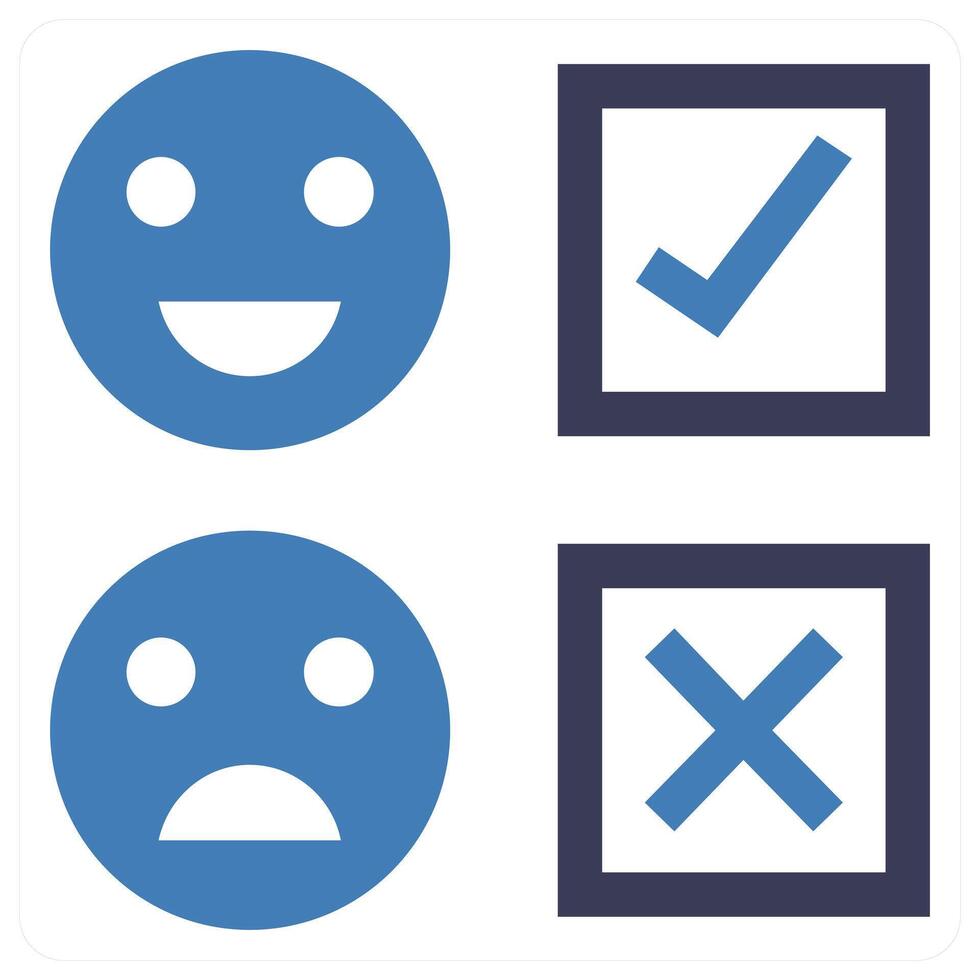 Feedback Form icon concept in blue color vector