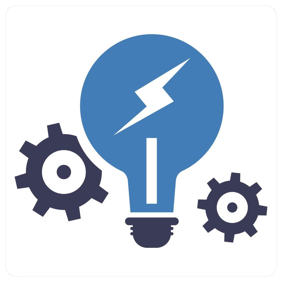 Idea concept in blue color vector