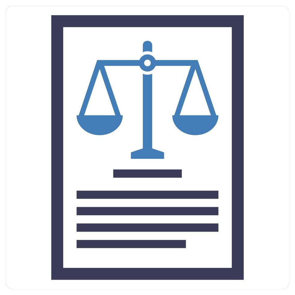 Legal Reference icon concept in blue color vector