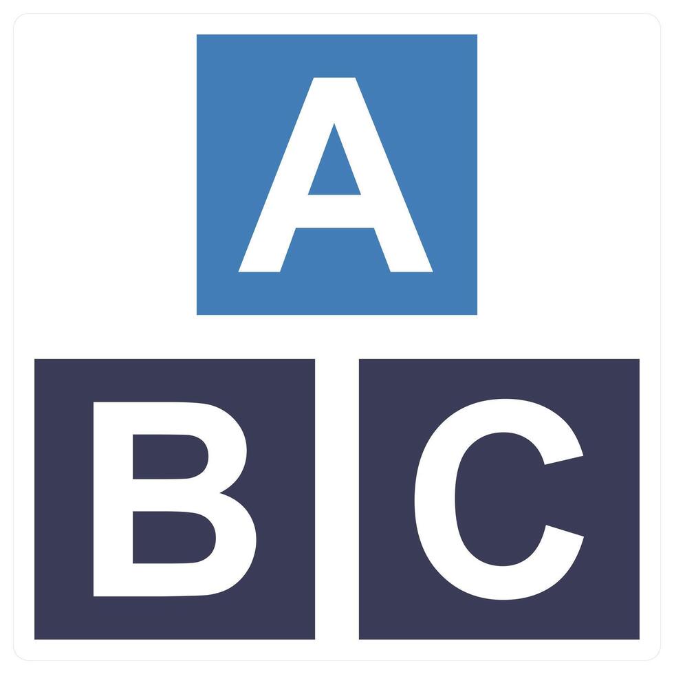 Language icon concept in blue color vector