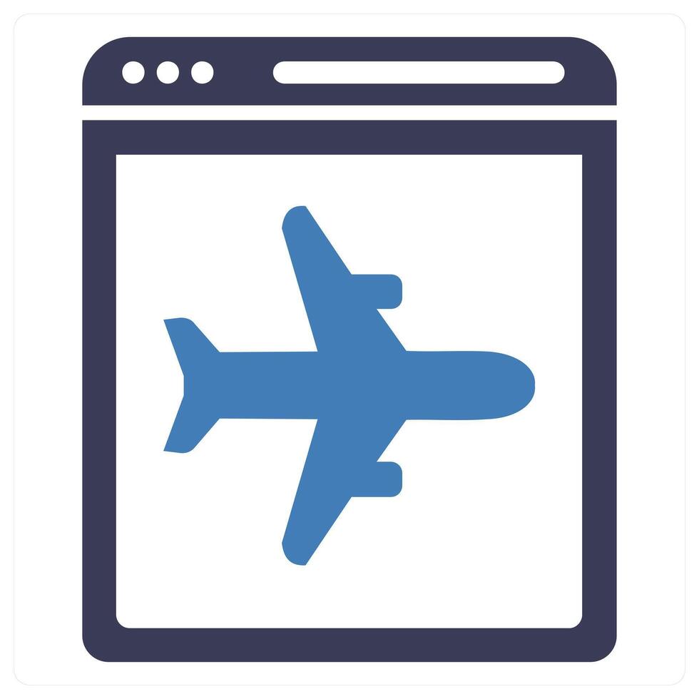 Landing Page concept in blue color vector