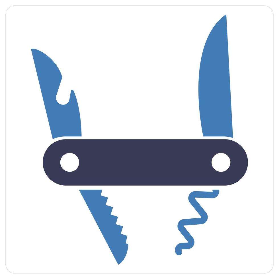 Multi Tool icon concept in blue color vector