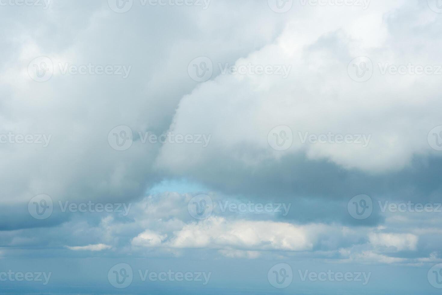 Large White Clouds in Blue Sky View photo