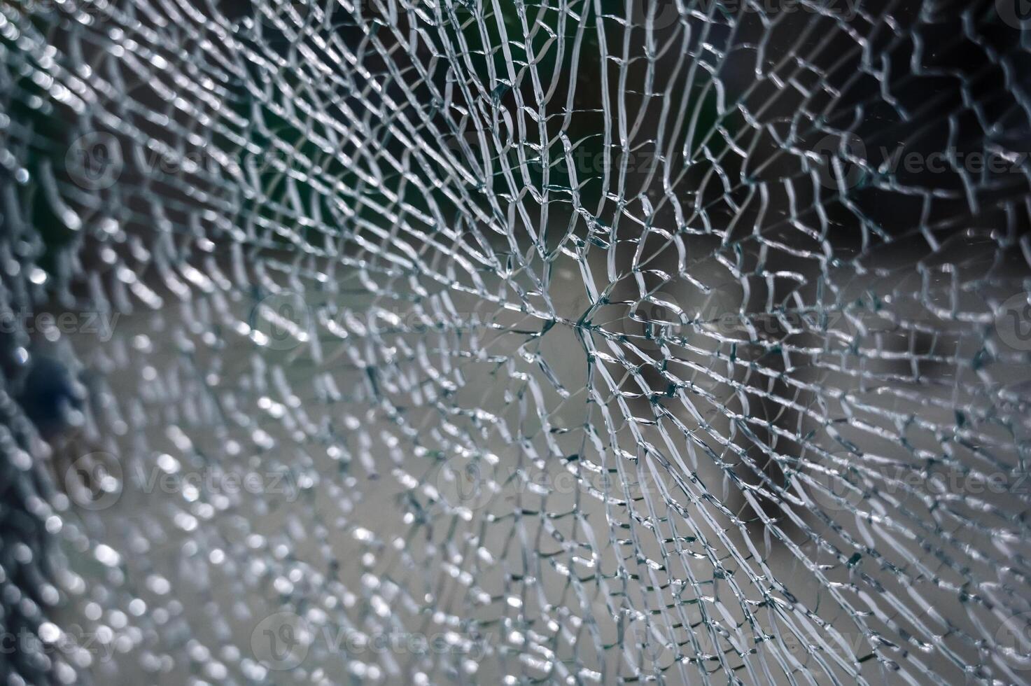 abstract background of broken glass into a large number of fragments and pieces. photo