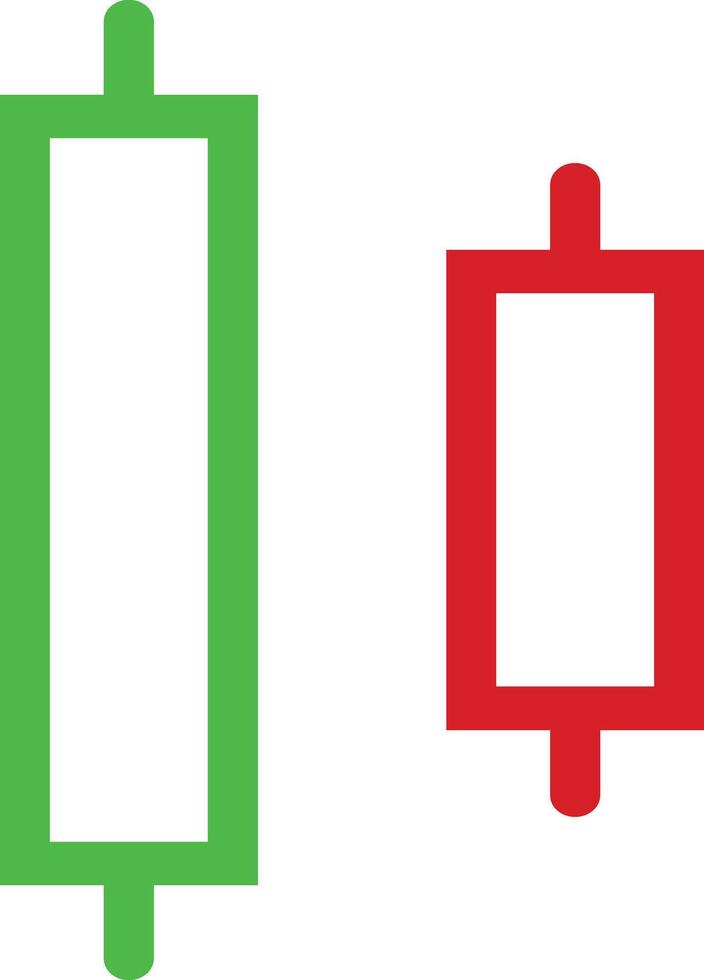 Trading candles technical analysis signs vector