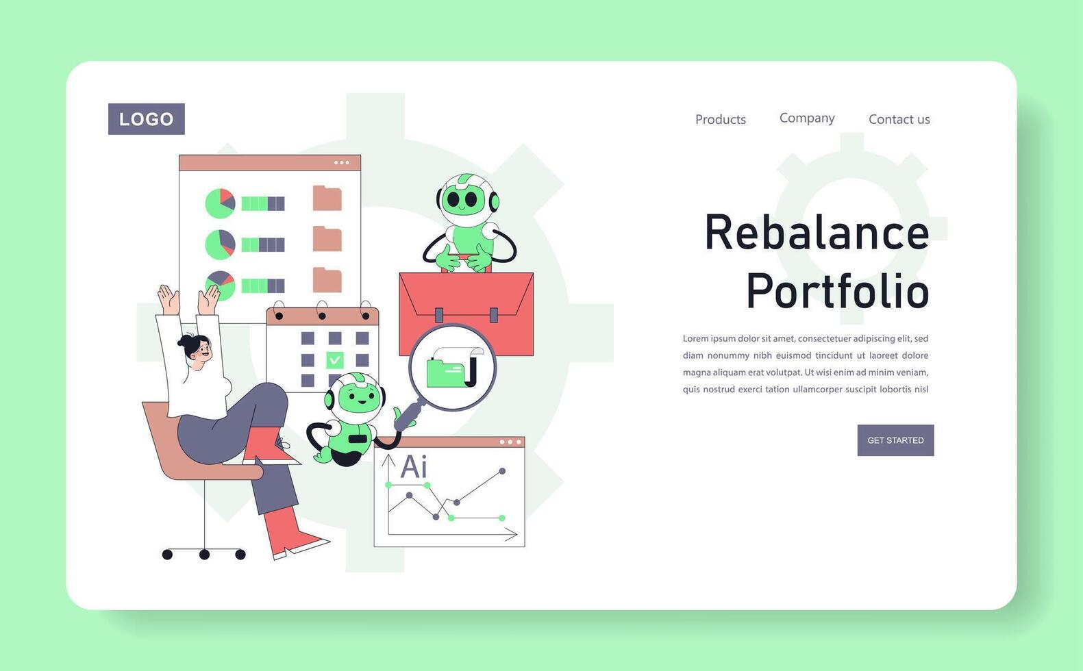 Utilize AI and advanced analytics to effectively rebalance your investment portfolio successfully vector