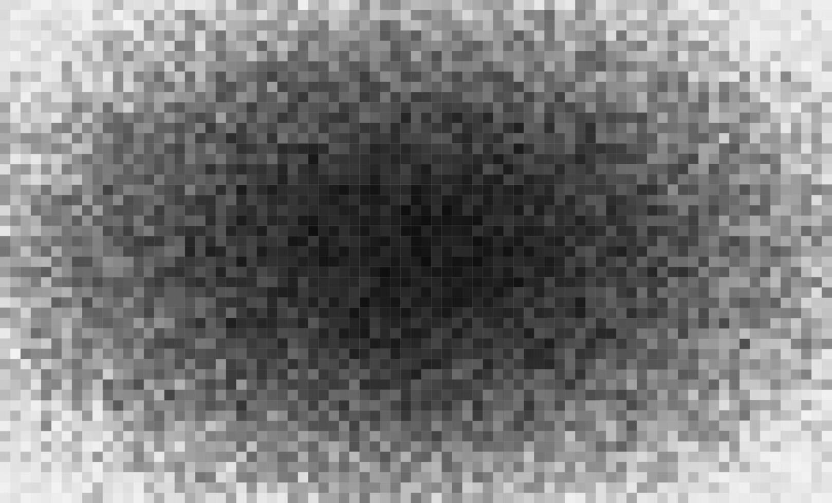 Dense central pixel blur blackout. High-contrast censorship-style noise simulating blocked data or dark signal zone. Strong glitch aesthetic. illustration. vector