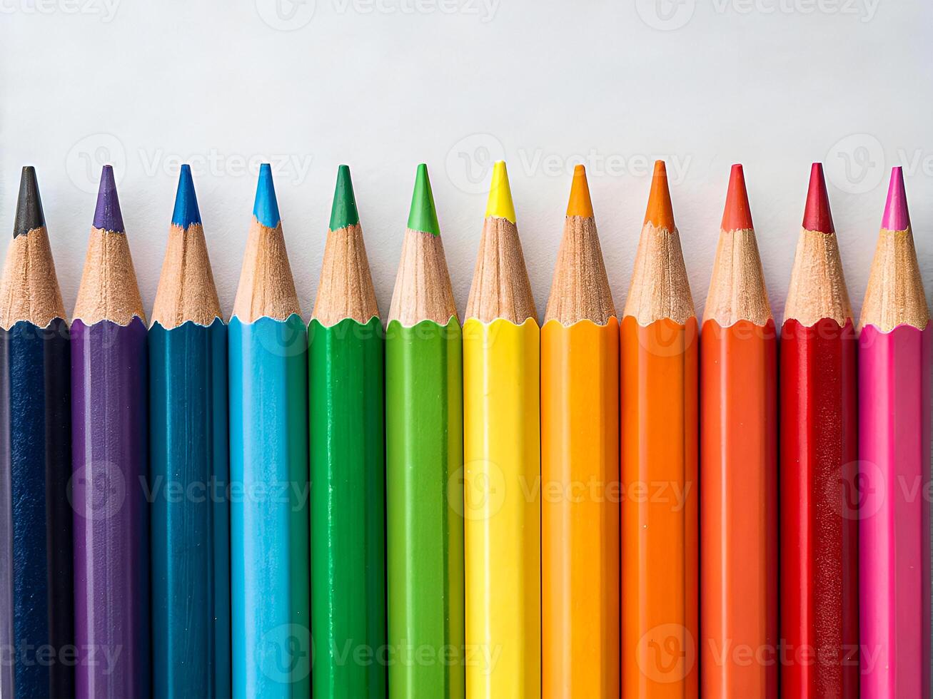 Vibrant Spectrum of Colored Pencils. A Perfect Tool for Creativity and Design photo
