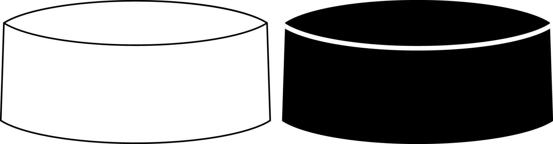 side view kopiah or peci icon set vector