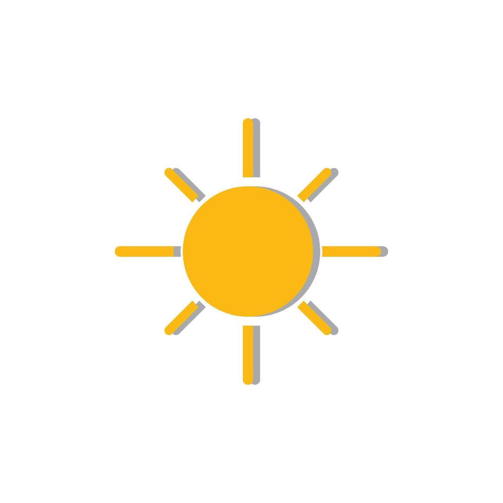 sun ilustration logo vector