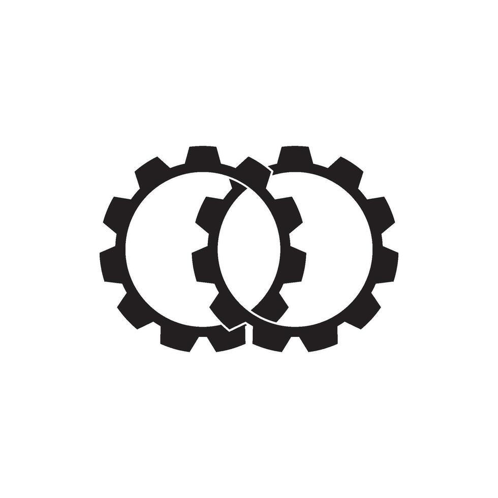 Gear logo element design vector
