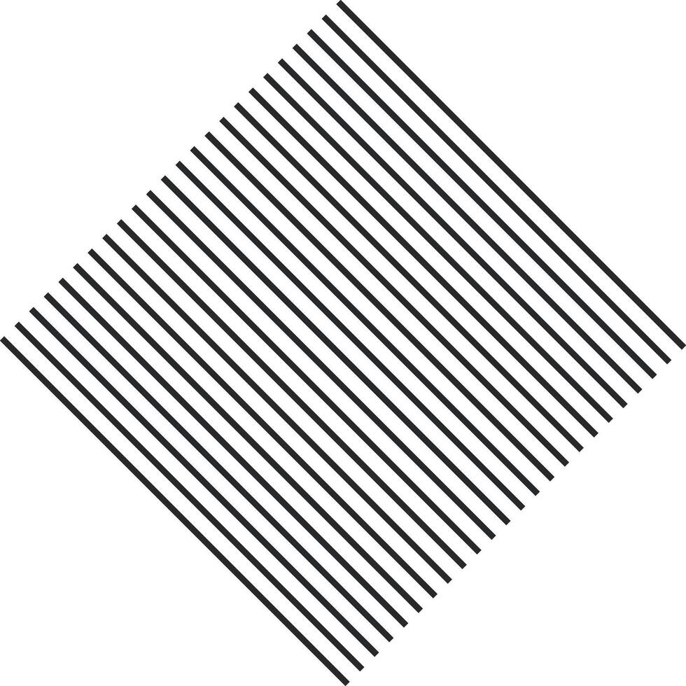 Diagonally striped abstract shape vector