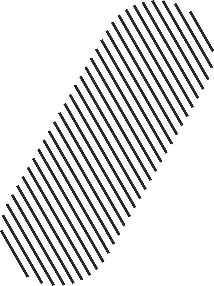 Bold abstract figure with slanted stripe style vector