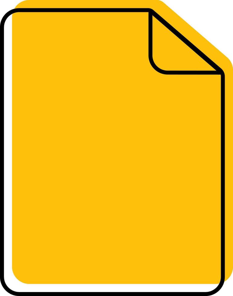 Hand drawn paper fold design with outlined labels vector
