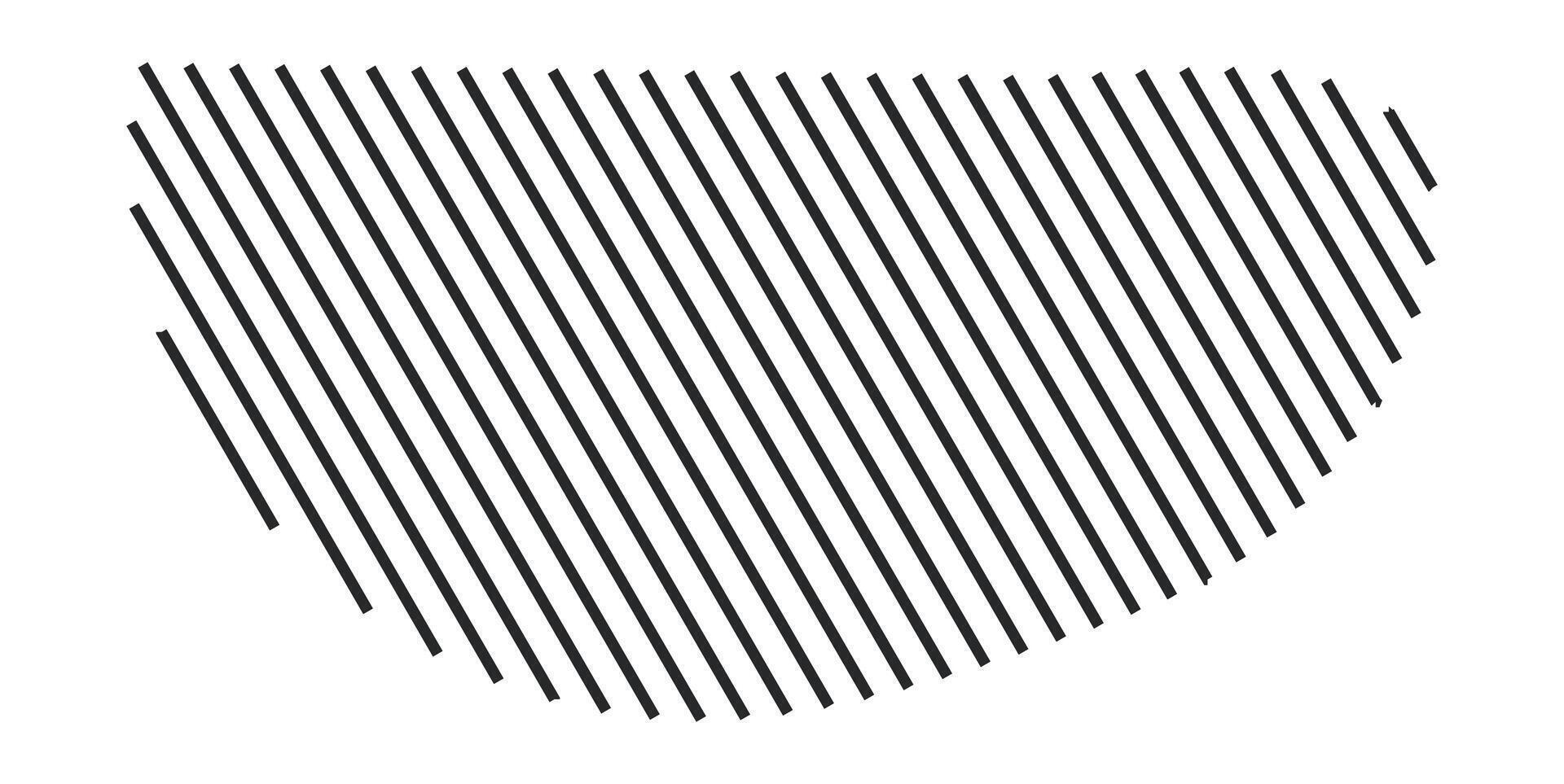 Diagonal textured lines on abstract shape vector