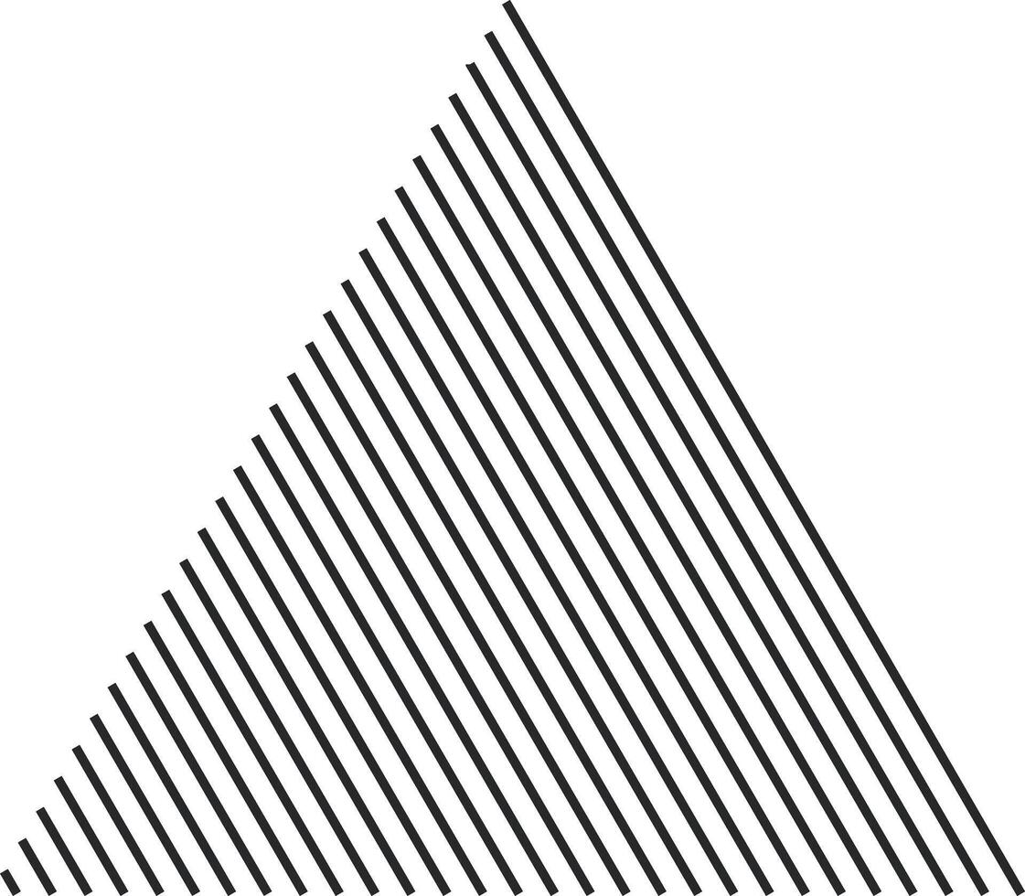 Dynamic shape featuring diagonal bands vector