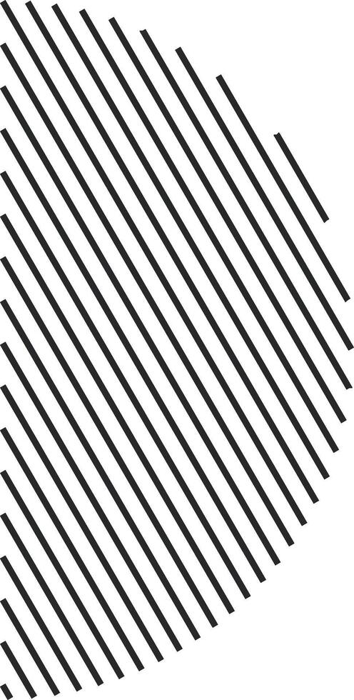 Shape design featuring slanted stripe pattern vector