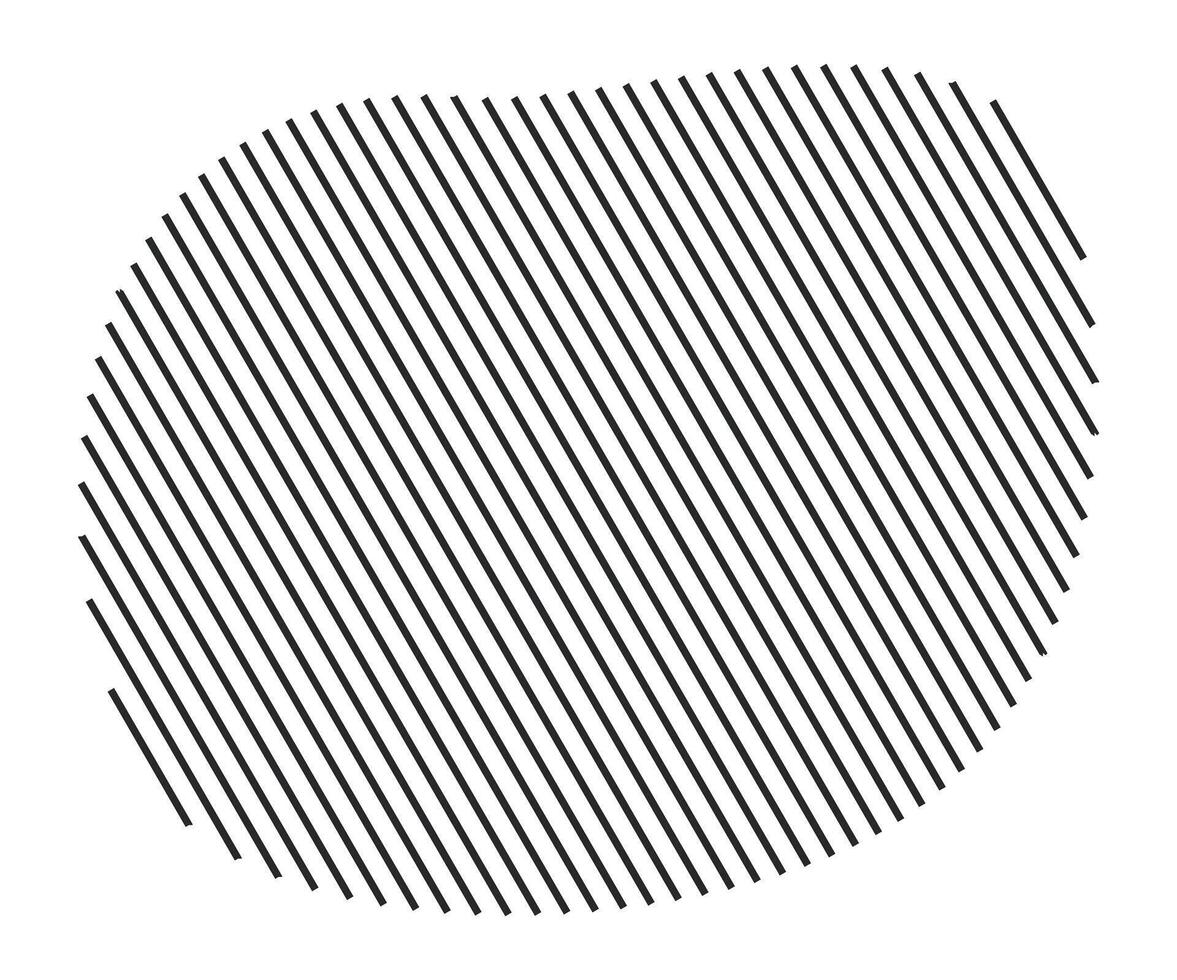 Creative diagonal stripe design on shape vector