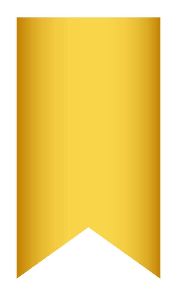 Gold ribbon decorations with gradient vector