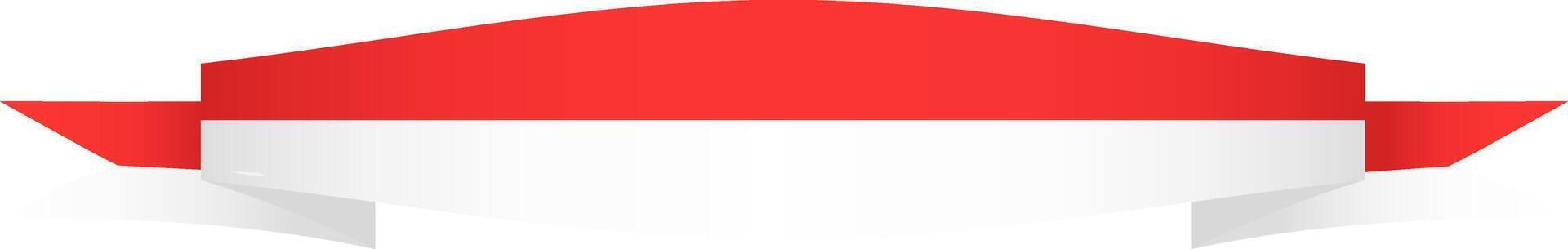 Gradient style ribbon for Indonesia patriotic theme vector
