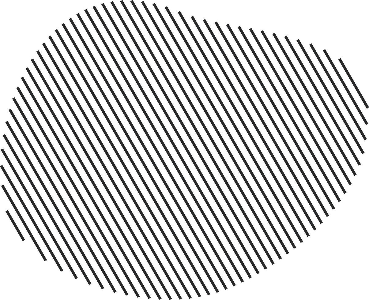 Diagonal stripe design on abstract figure vector