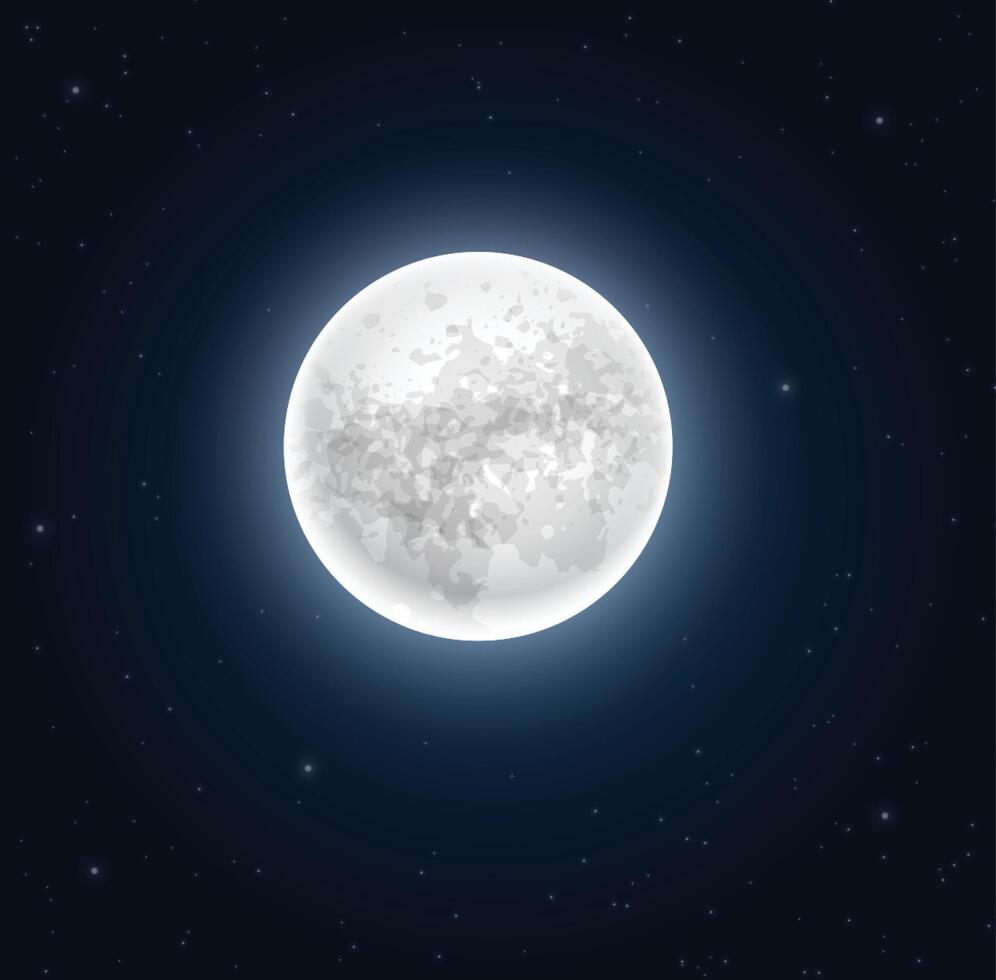 night sky with moon vector