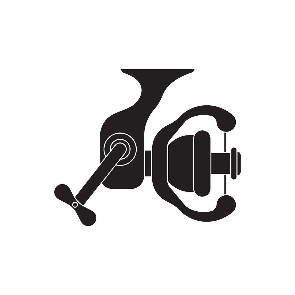 Fishing reel symbol icon vector