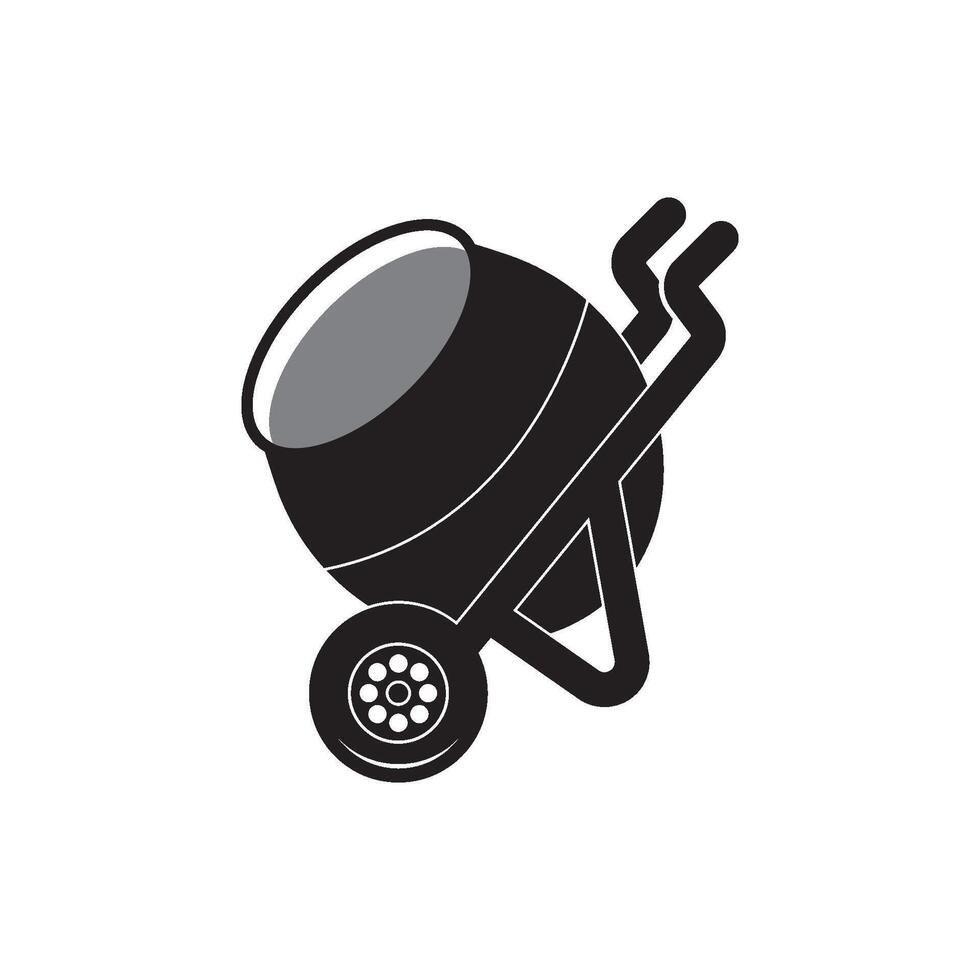 Cement Mixer Machine illustration vector