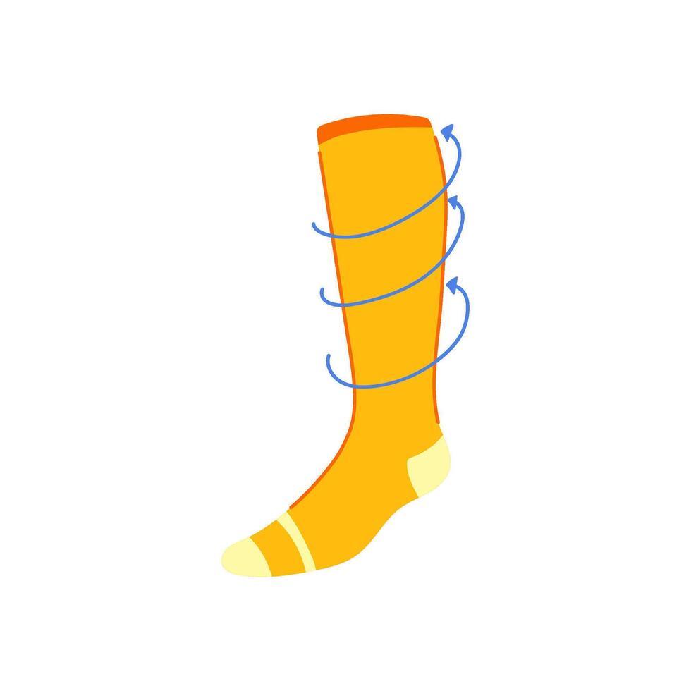 pain compression socks item vector