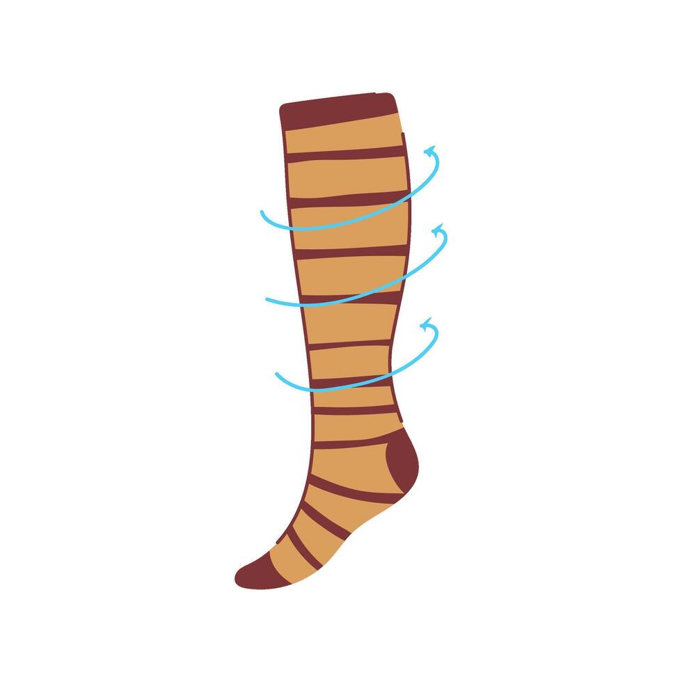 graduated compression cartoon item vector