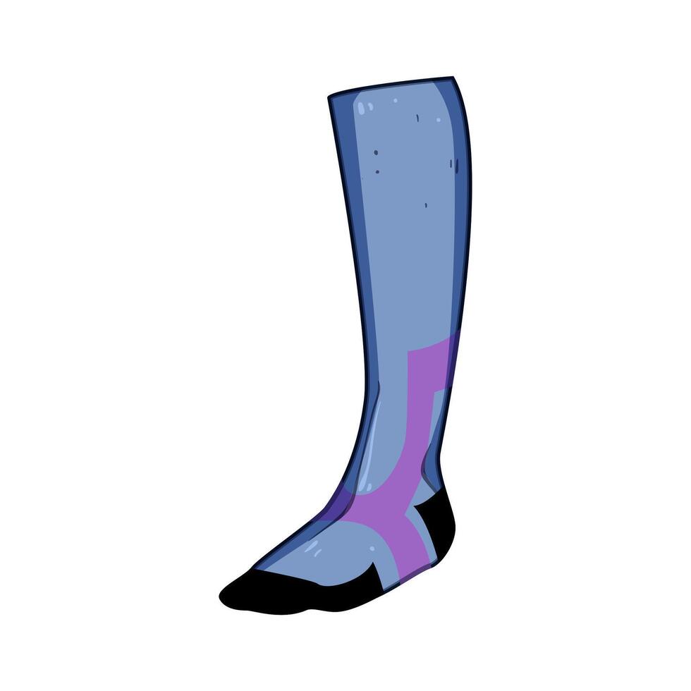 graduated compression sock cartoon item vector