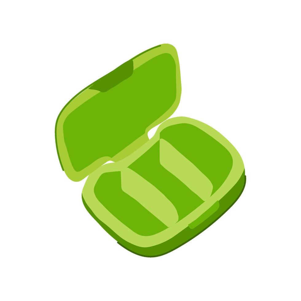 daily pill item box vector