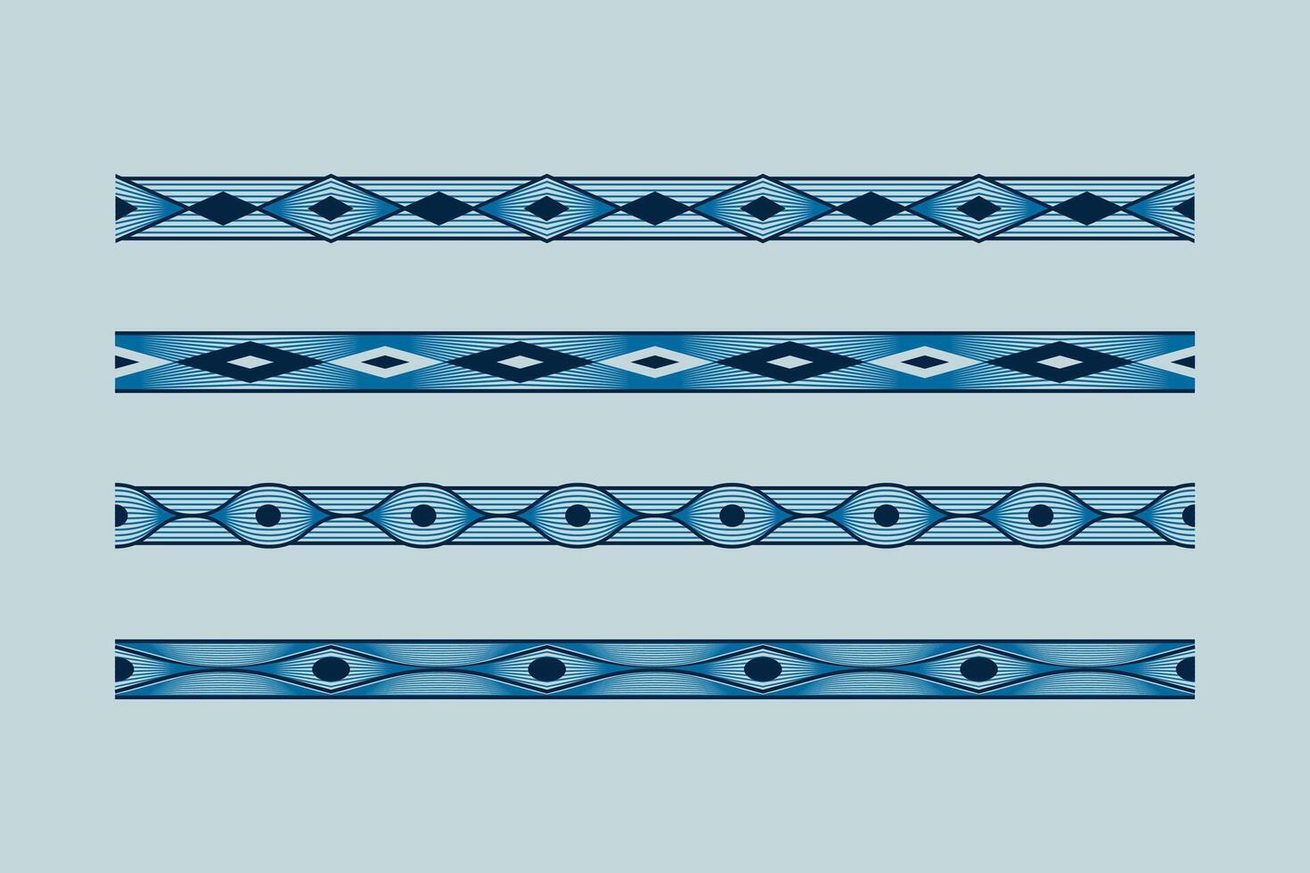 Divider Tribal Ornament Frame with line and shape vector