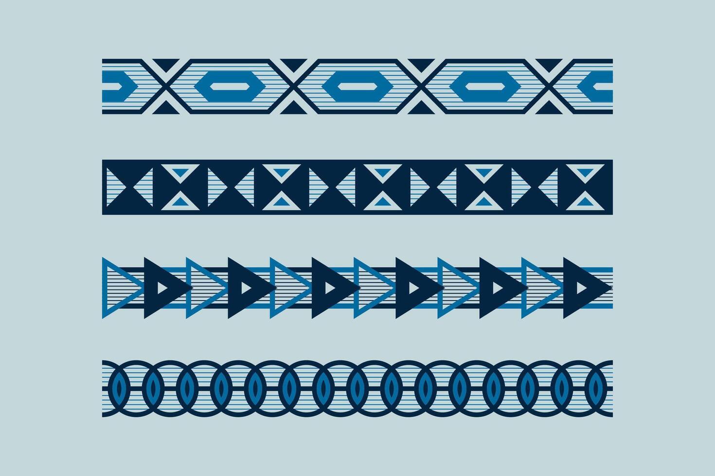 Geometric Ornament Frame with line and shape vector
