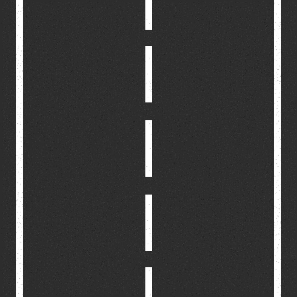 Asphalt road with road markings vector