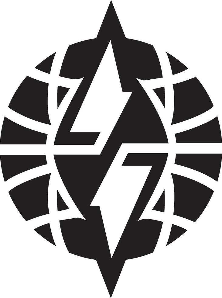 Global Energy Symbol Representing Power and Sustainability vector