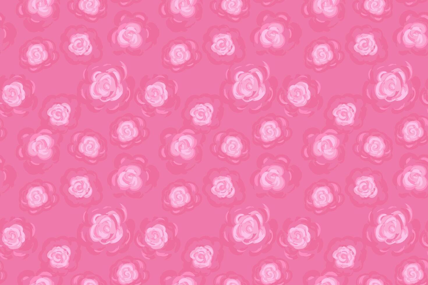 Seamless floral pattern with hand drawn cream and peach roses on a pink background. Perfect for fabric, gift wrap, wedding stationery, spring themes, and feminine designs vector