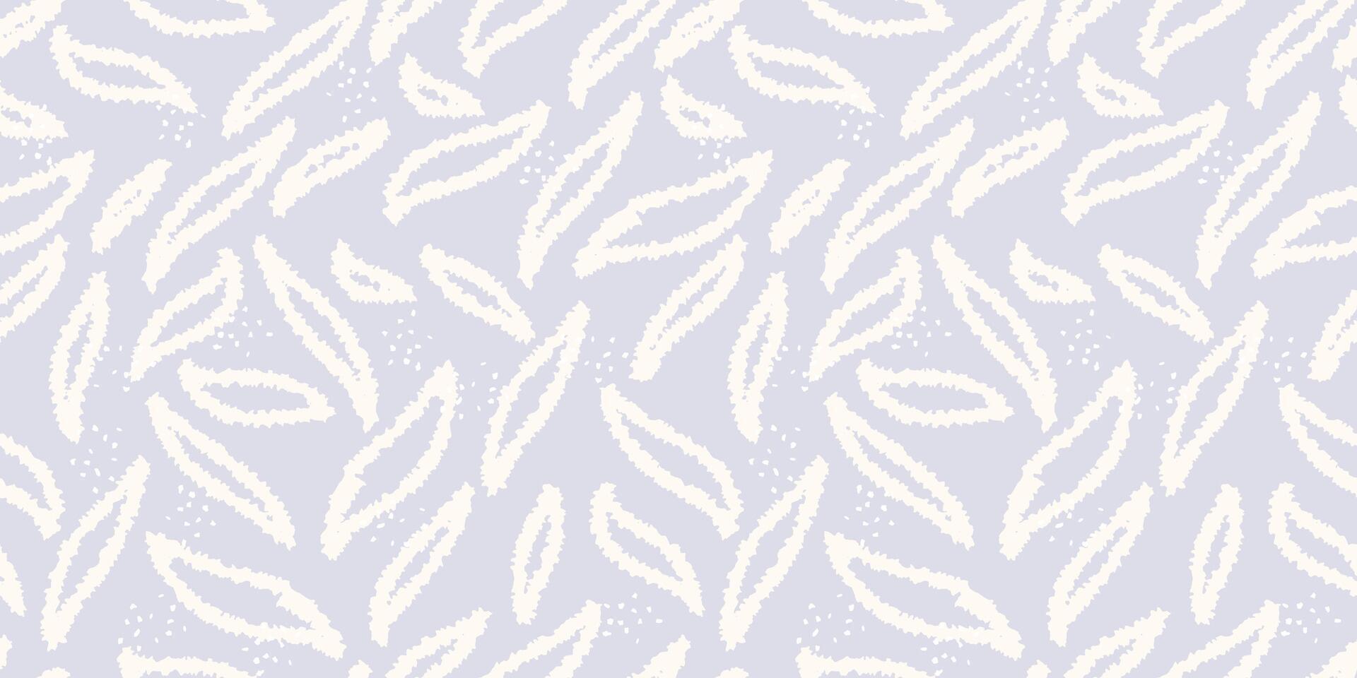 Pastel seamless abstract pattern featuring hand drawn elongated organic shapes. Plain contemporary print. Minimalist designs for textile design, wrapping paper, and modern projects vector