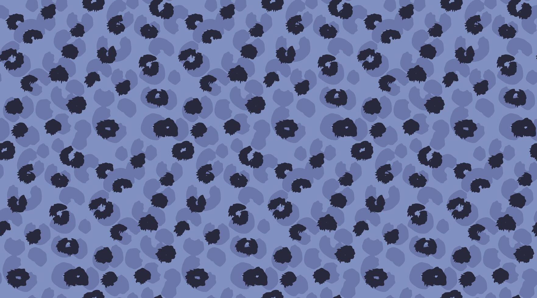 Playful seamless leopard pattern with abstract spots on a blue background. bold and modern design animal print perfect for textiles, fashion, digital art, and trendy decor projects vector