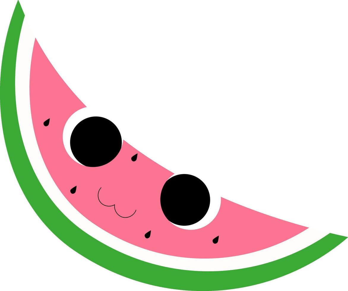 Cute melon in cartoon style vector