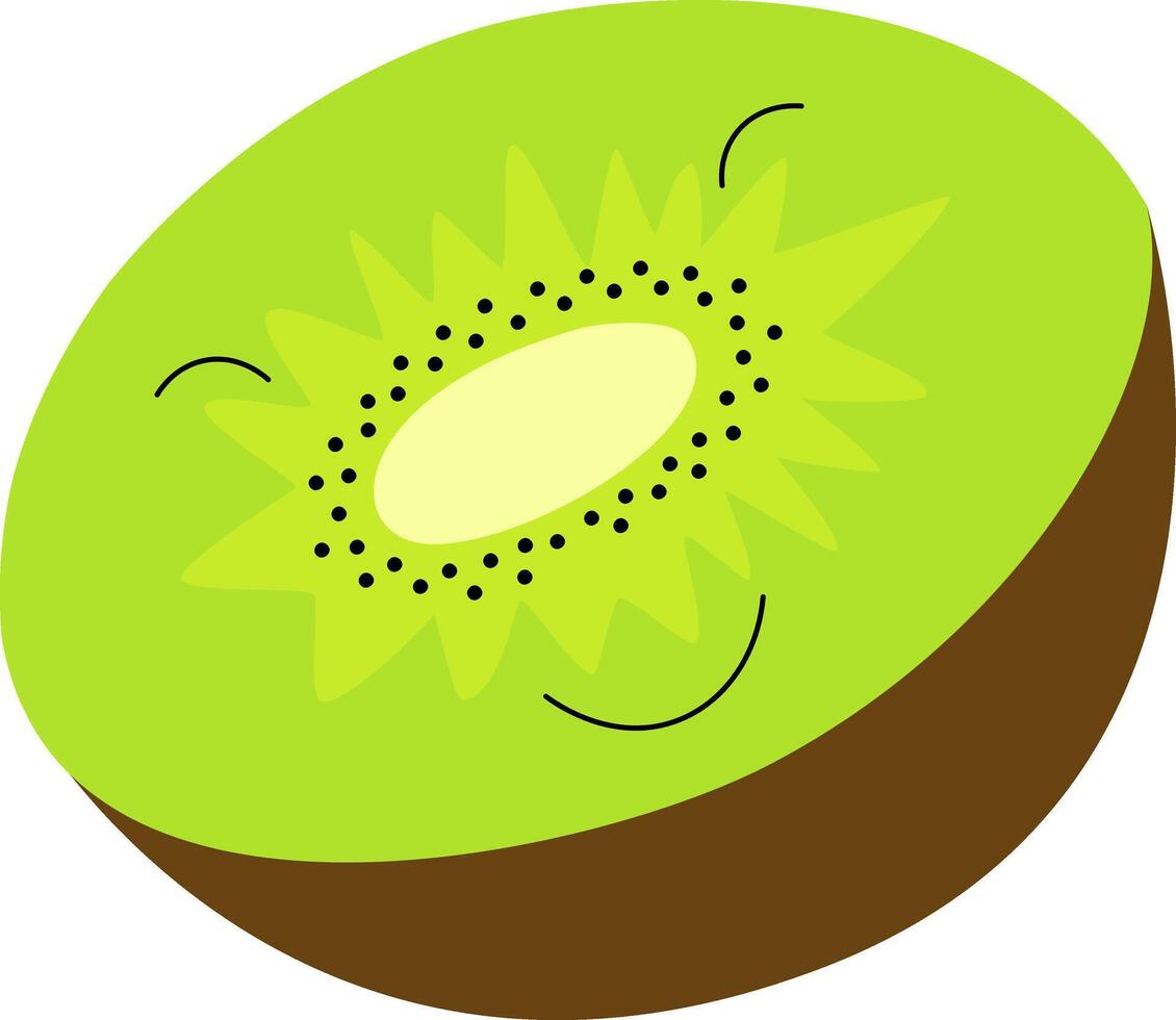 Funny kiwi in cartoon style vector