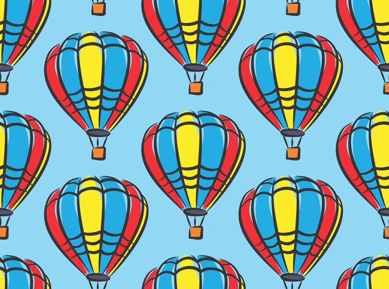 Background with balloons. vector
