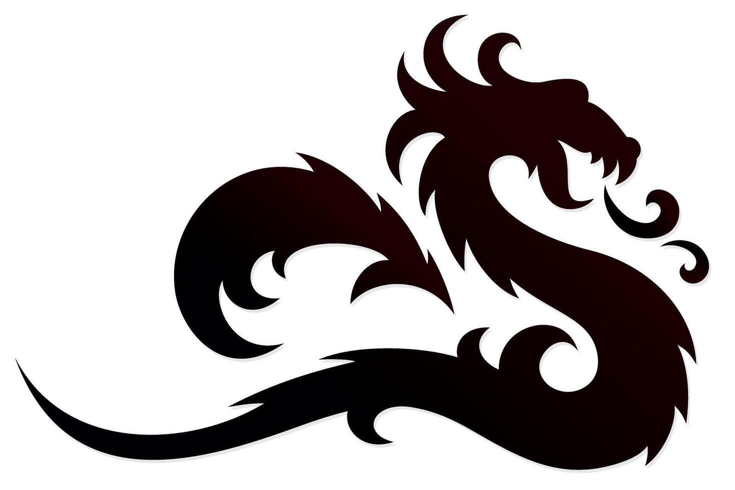A Dragon logo. vector