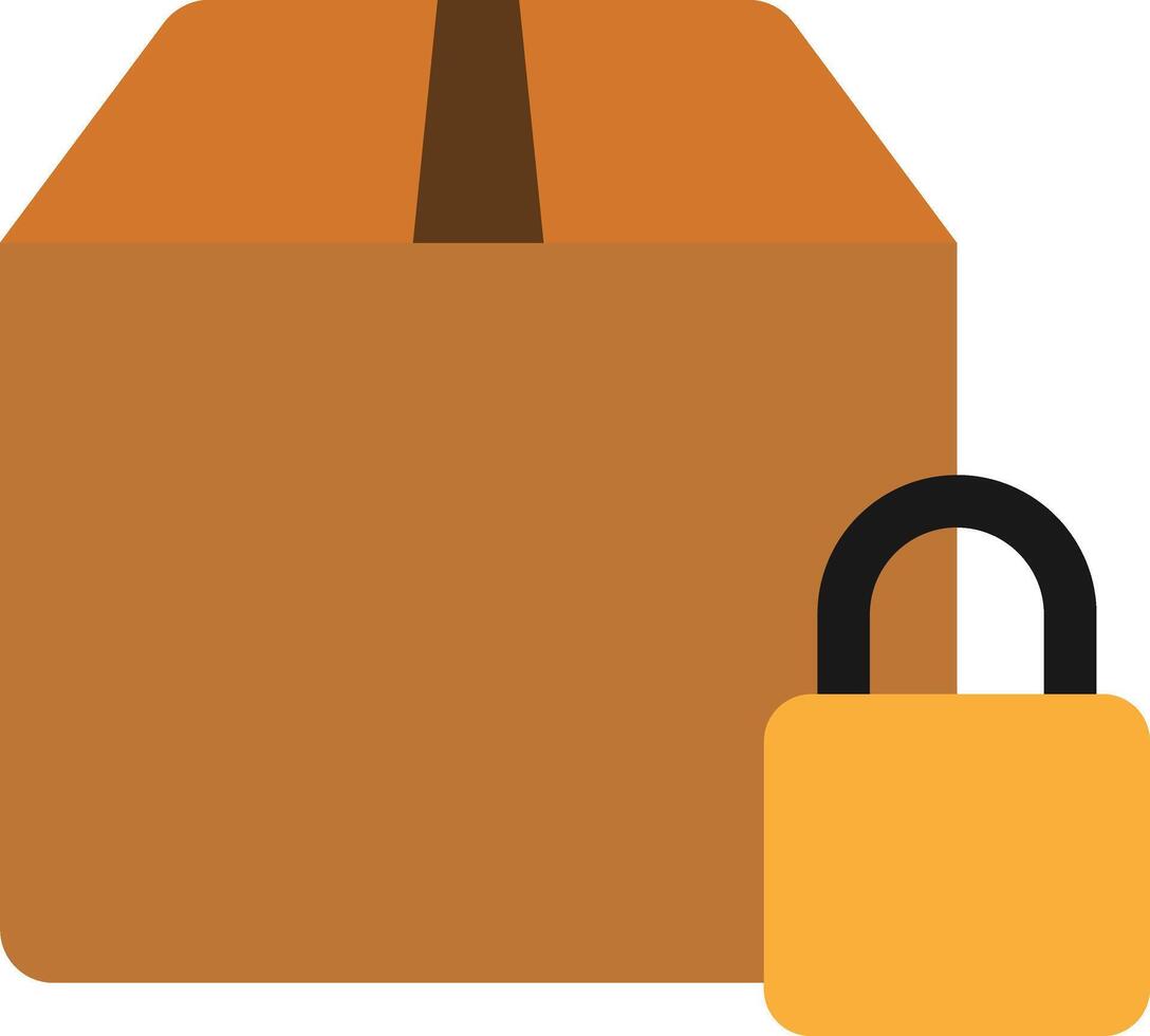 Private Lock Protection Courier vector