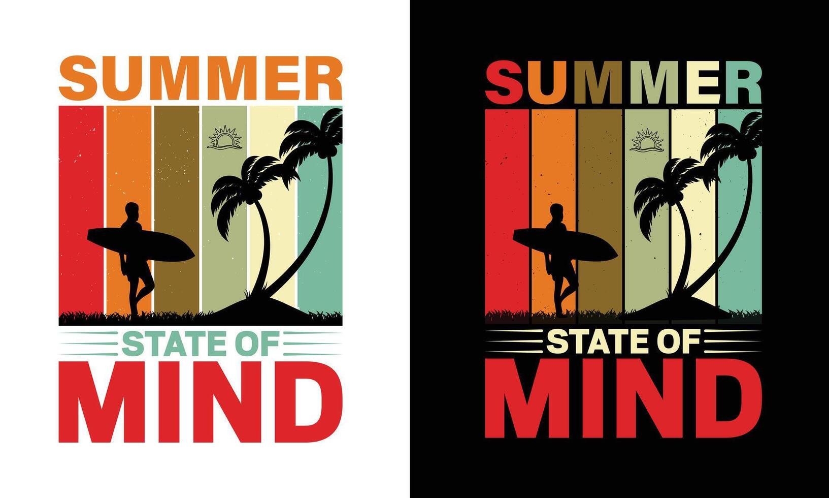 Typography Summer Tshirt Design Beach . Use for shirts, mugs, Cards, stickers, etc. vector