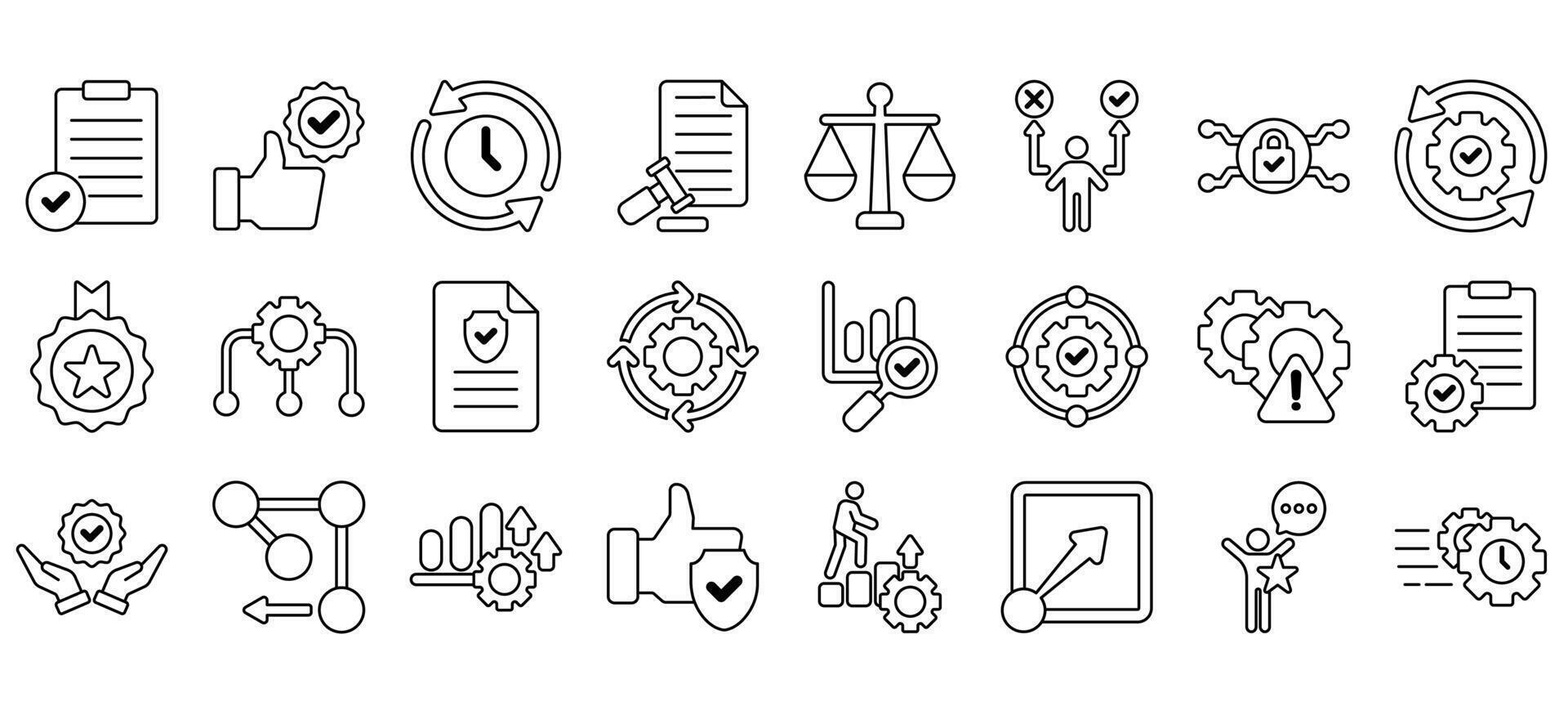 Set of best practices Icons. vector