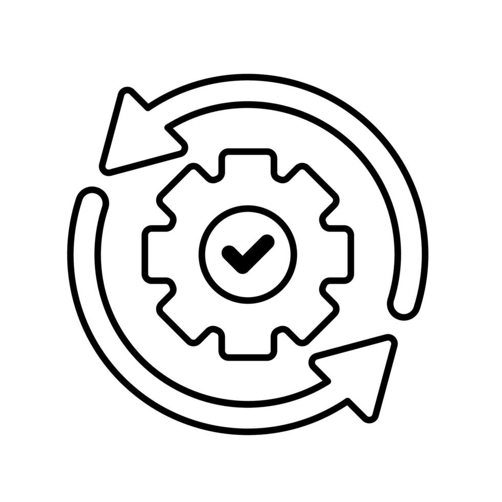Icon a procedures, isolated against a clean background. vector