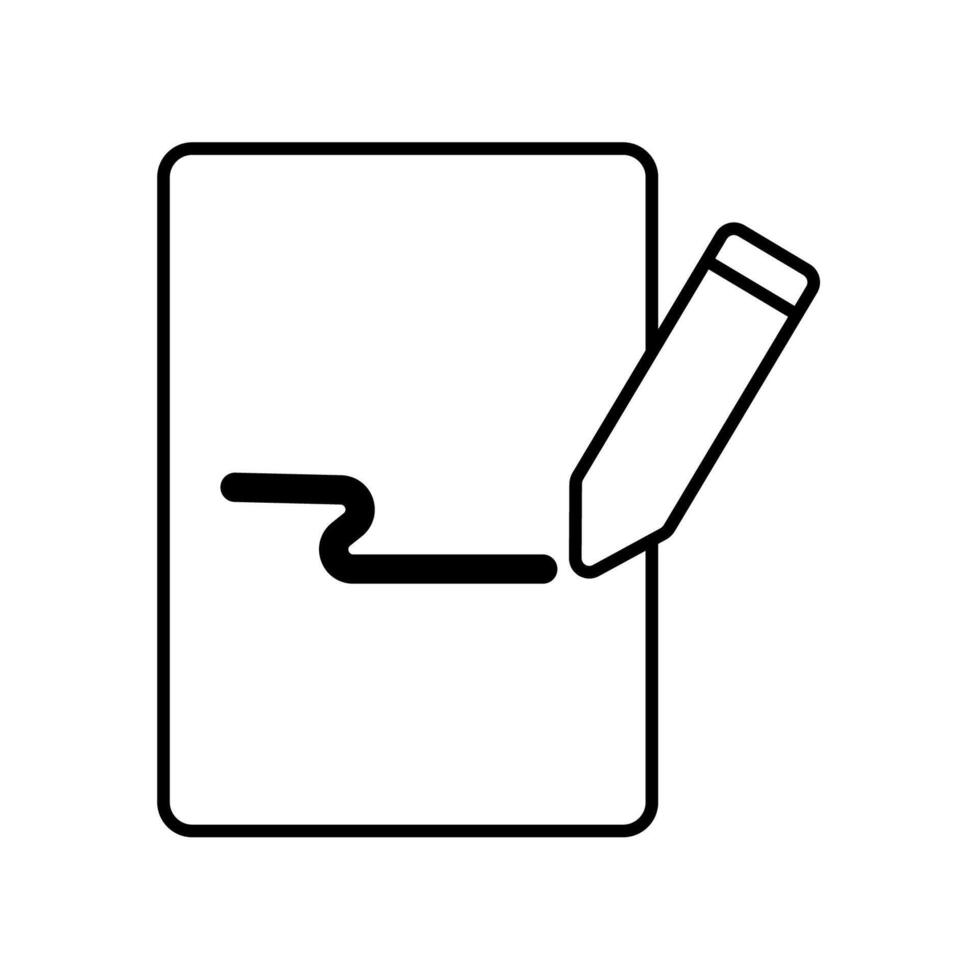 Icon a draw, vector